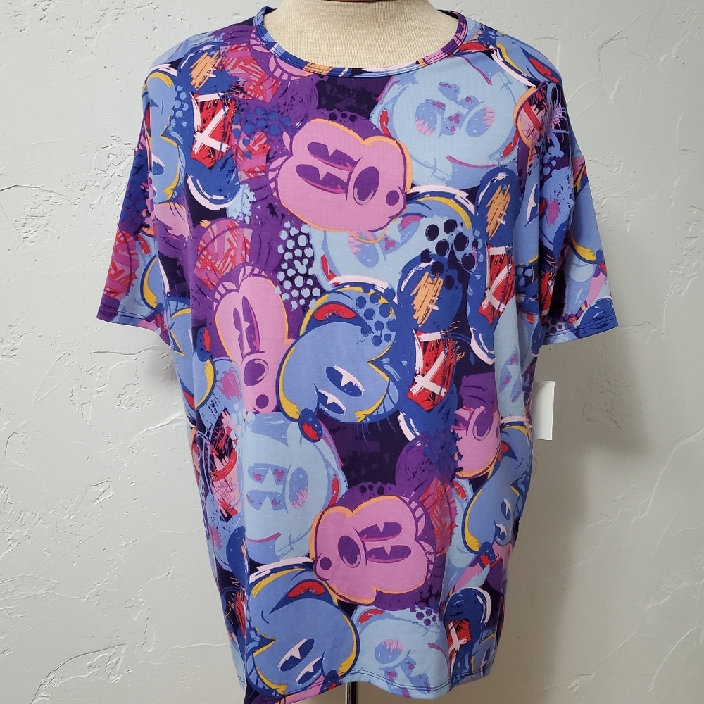 Disney Lularoe Shirt Women sz Xsmall Tunic Blouse
